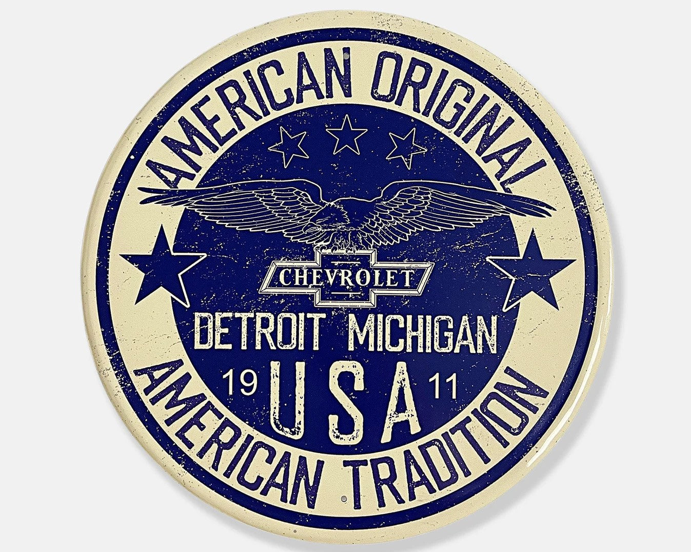Chevrolet 'American Original' - Tin Metal Sign For the Gear Head Sign Box Co.