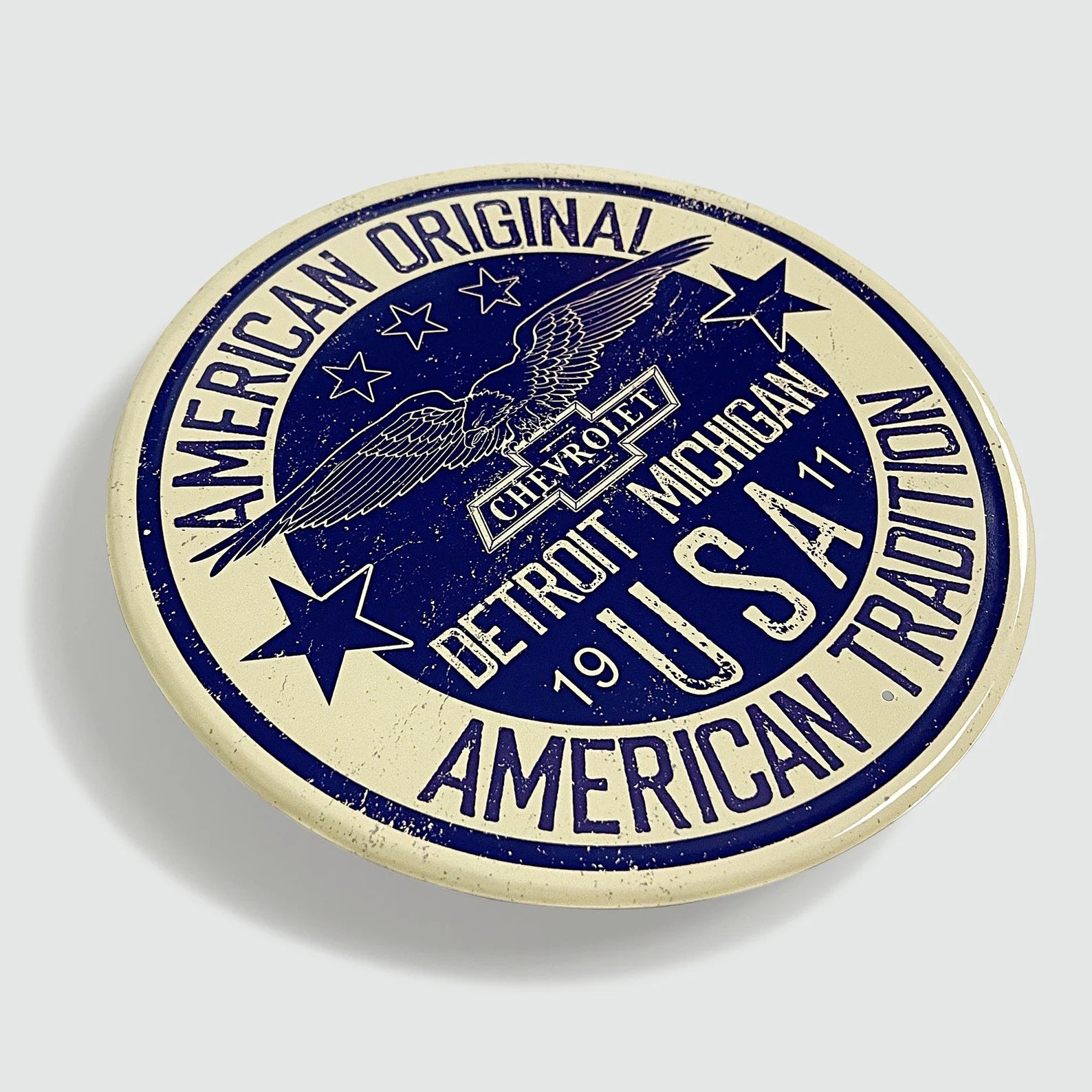 Chevrolet 'American Original' - Tin Metal Sign For the Gear Head Sign Box Co.
