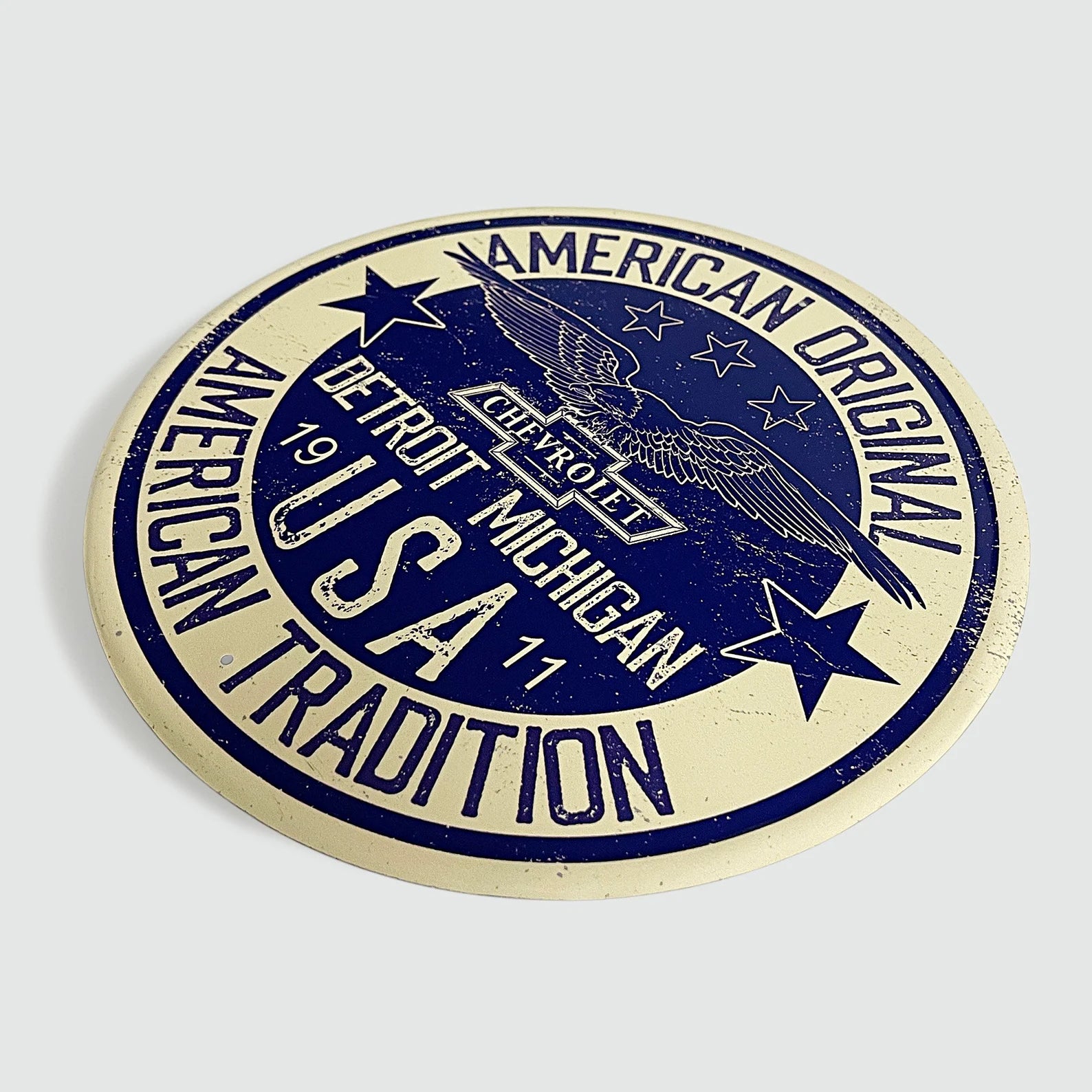 Chevrolet 'American Original' - Tin Metal Sign For the Gear Head Sign Box Co.