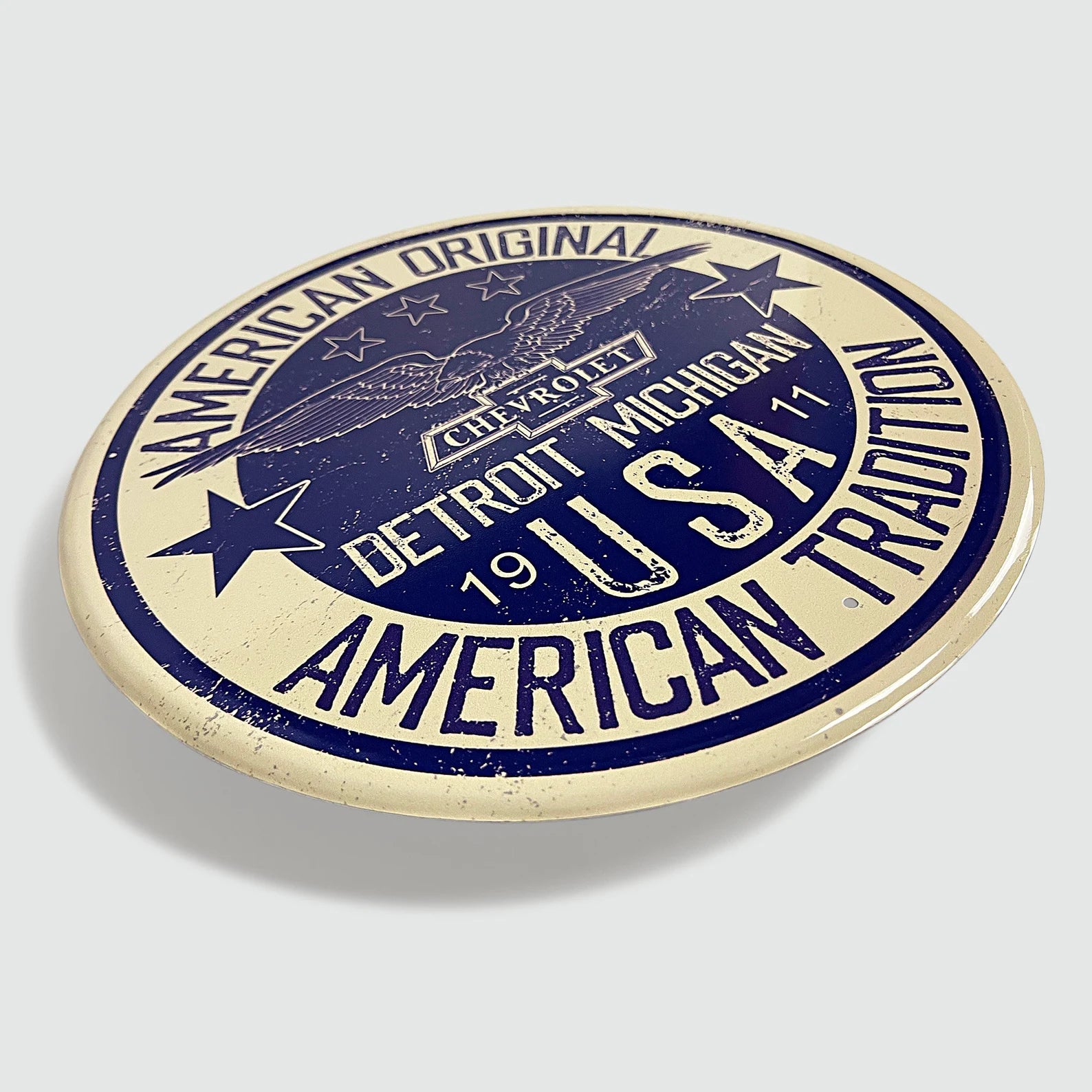 Chevrolet 'American Original' - Tin Metal Sign For the Gear Head Sign Box Co.