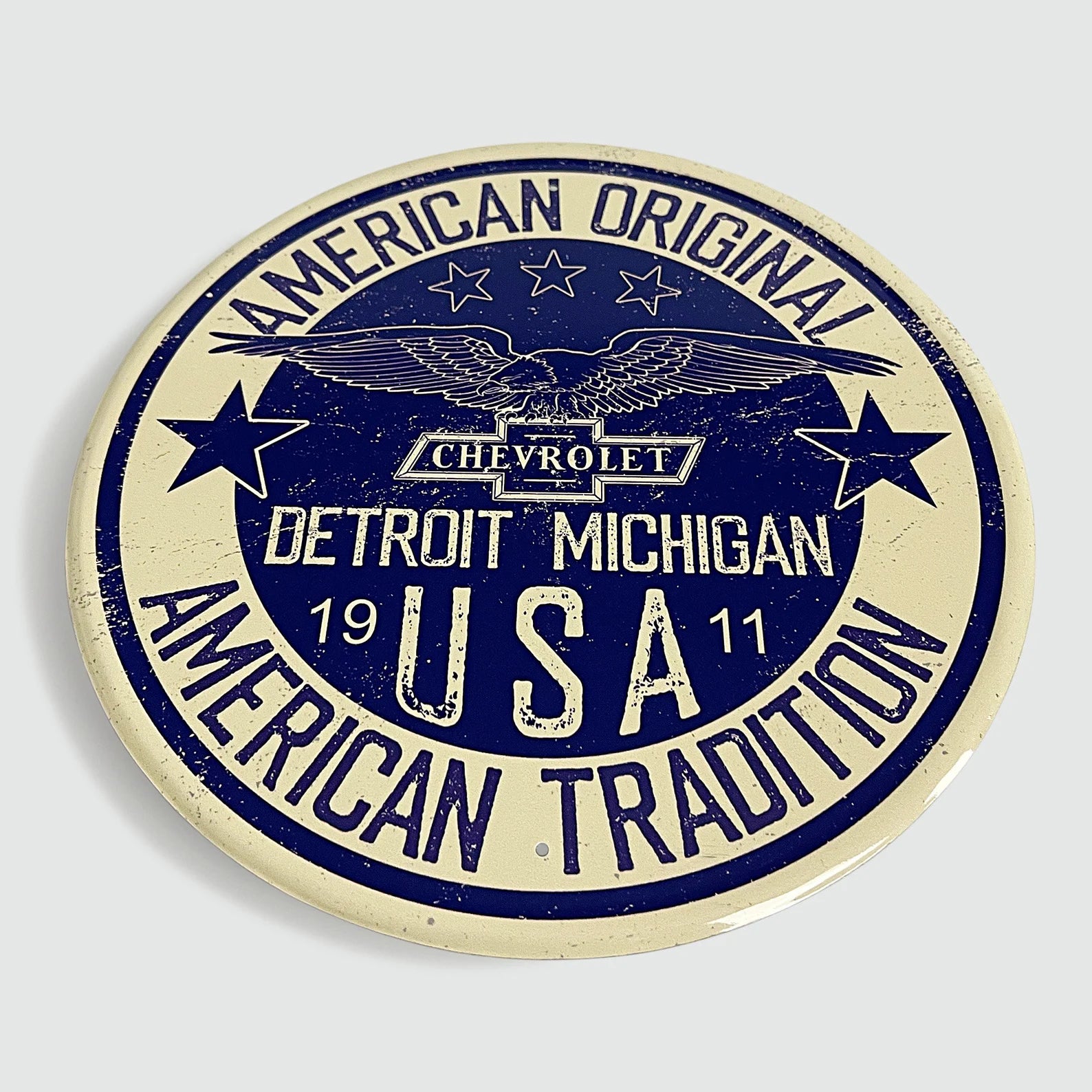 Chevrolet 'American Original' - Tin Metal Sign For the Gear Head Sign Box Co.