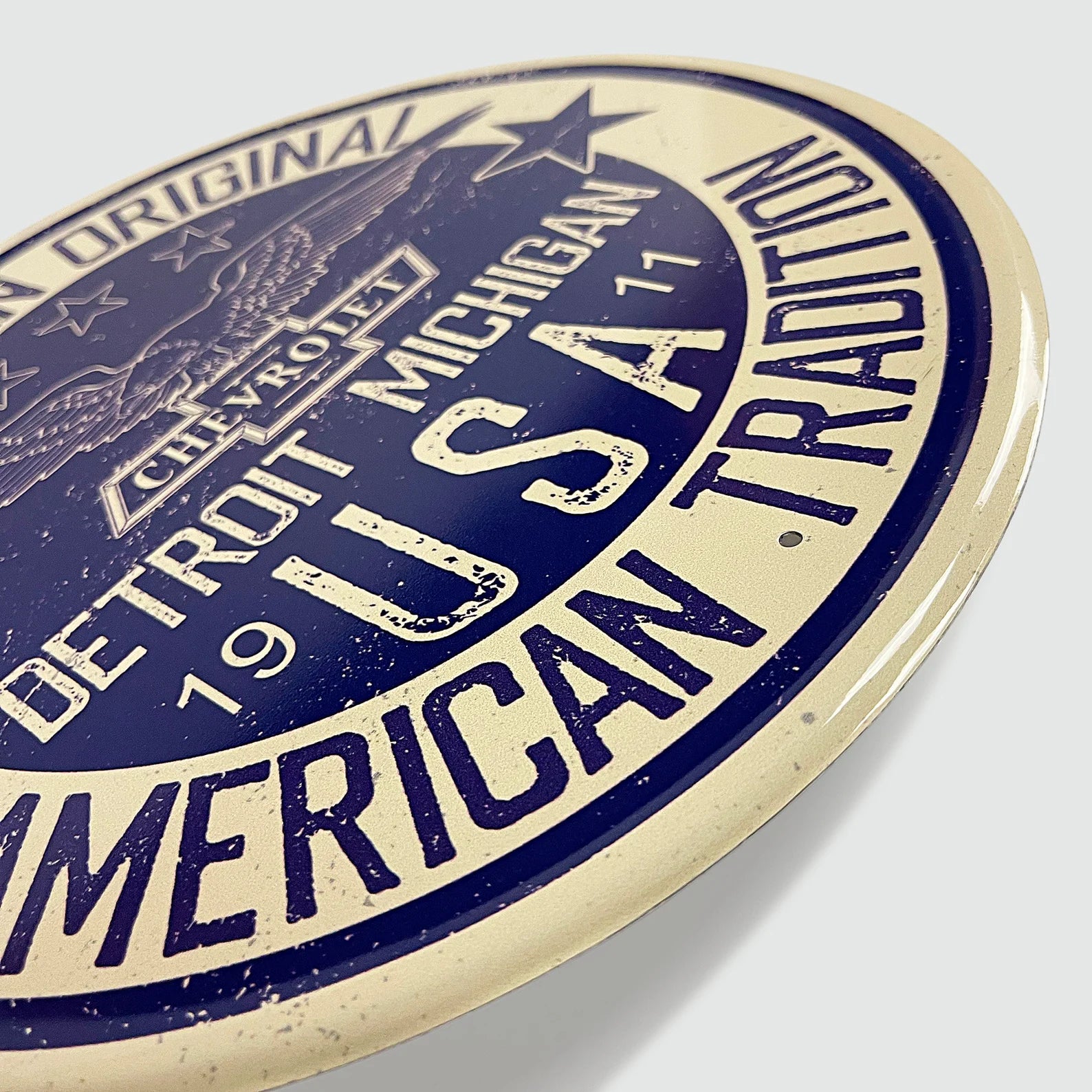 Chevrolet 'American Original' - Tin Metal Sign For the Gear Head Sign Box Co.
