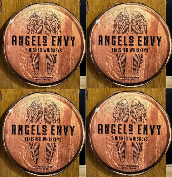 Angel's Envy Bourbon – Wood Coaster Set of 4