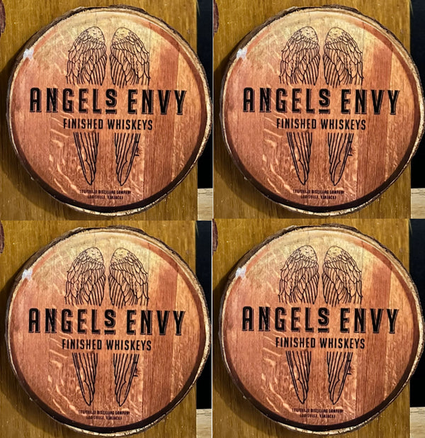 Angel's Envy Bourbon – Wood Coaster Set of 4 For the Bar Purposeful2022