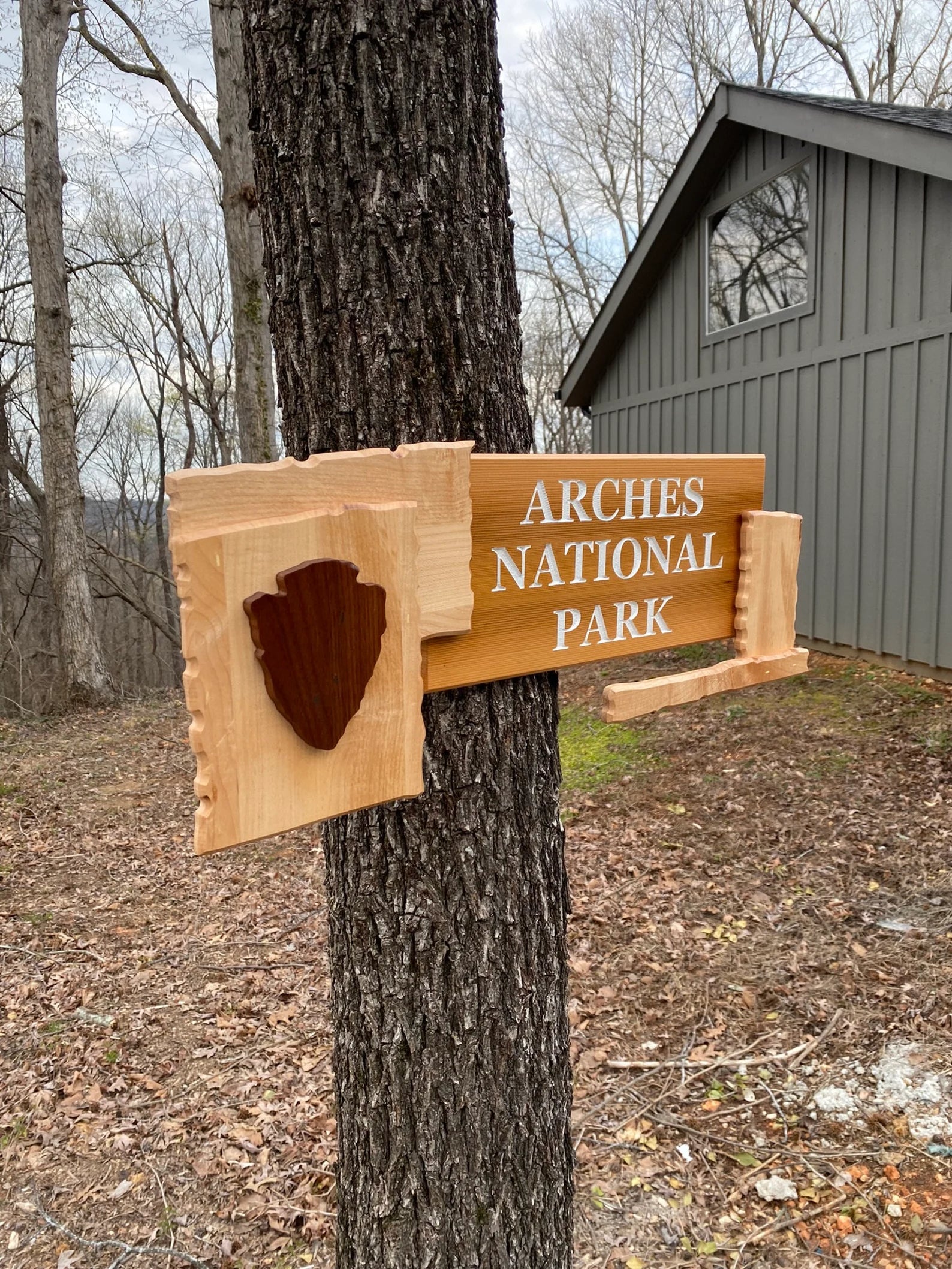 Arches National Park – Wood Replica Entrance Sign