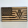 American Flag with US Army Logo - Handcrafted Wood For the Man Cave McCurdy Woodworking