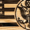 American Flag with US Army Logo - Handcrafted Wood For the Man Cave McCurdy Woodworking