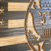 American Flag with US Army Logo - Handcrafted Wood For the Man Cave McCurdy Woodworking