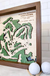 Augusta National Master's Golf Club - Handmade Wood Course Map For the Sports Lover Bauer Gift Co.