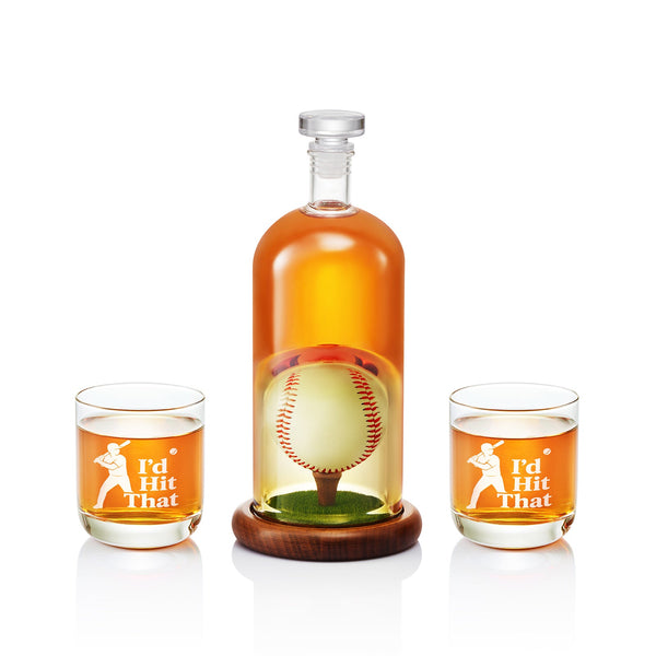Baseball Decanter Set