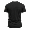 Black back view short-sleeve crewneck T-shirt, no visible print