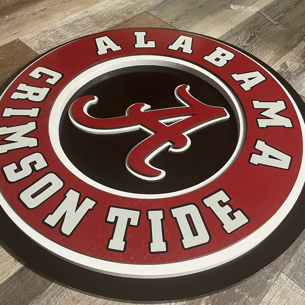 Alabama Crimson Tide - Layered Wood Sign For the Sports Lover Arizona Copper Beard