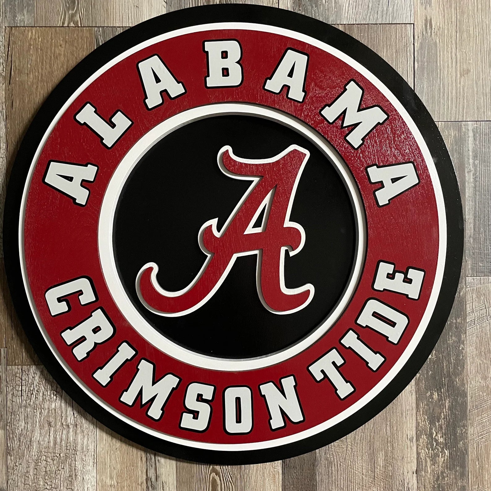 Alabama Crimson Tide - Layered Wood Sign For the Sports Lover Arizona Copper Beard