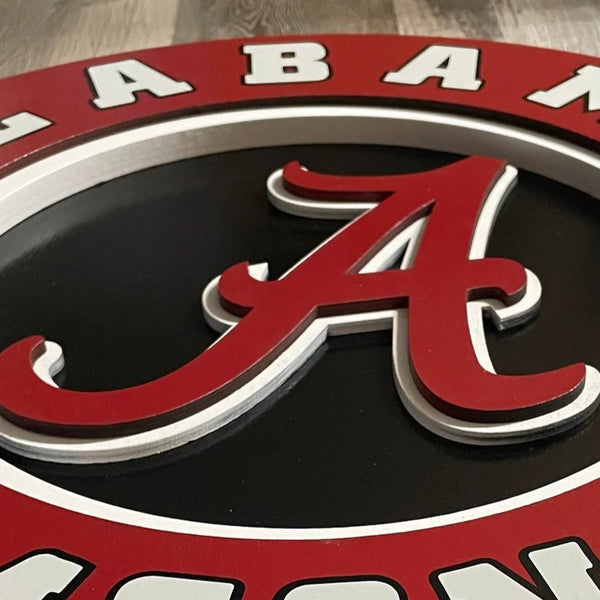 Alabama Crimson Tide - Layered Wood Sign For the Sports Lover Arizona Copper Beard