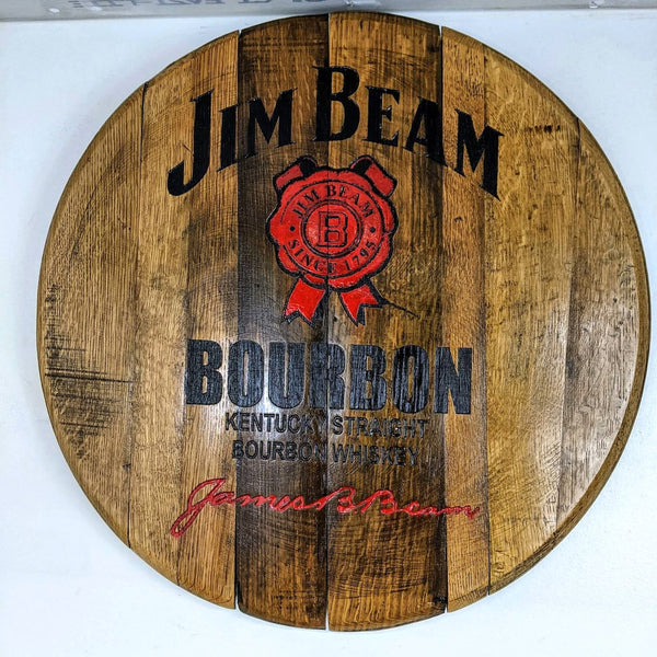 Jim Beam Bourbon Barrel Top - Wall Hanging