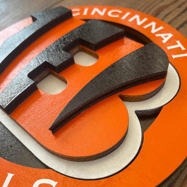 Cincinnati Bengals - Layered Wood Sign For the Sports Lover Arizona Copper Beard