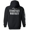 Black hoodie with Tennessee Whiskey graphic on the back