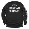 Black long-sleeve shirt with Tennessee Whiskey graphic on the back