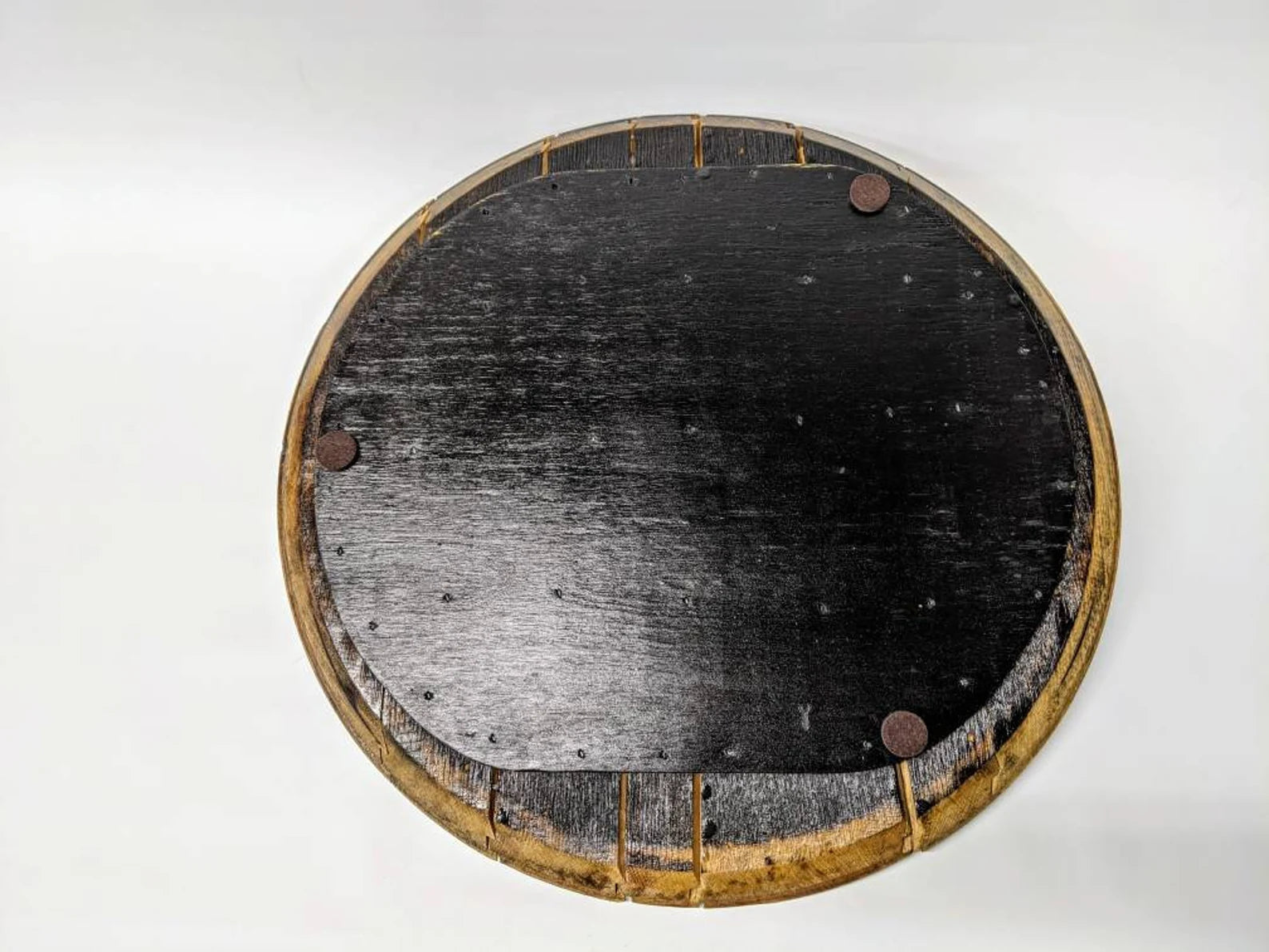 Bulleit Bourbon Barrel Top - Wall Hanging For the Man Cave Gambill Woodworking