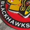 Chicago Blackhawks - Layered Wood Sign For the Sports Lover Arizona Copper Beard