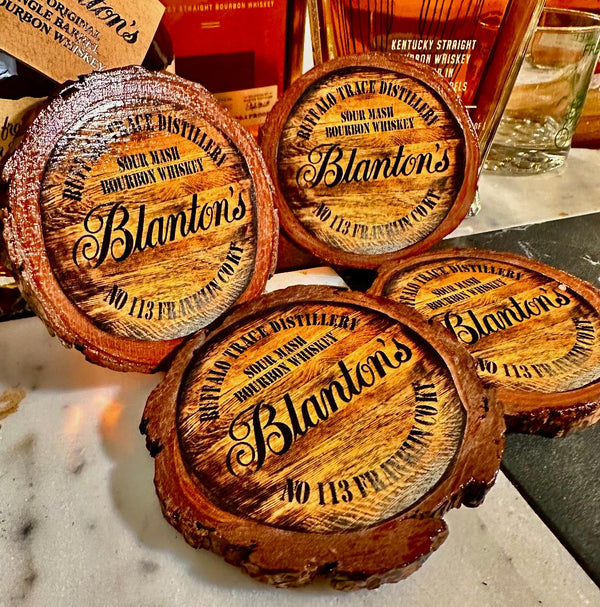 Blanton’s Bourbon – Wood Coaster Set of 4