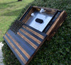 Thin Blue Line American Flag Concealed Gun Case - With Magnetic Release For the Outdoorsman 13 Stripes