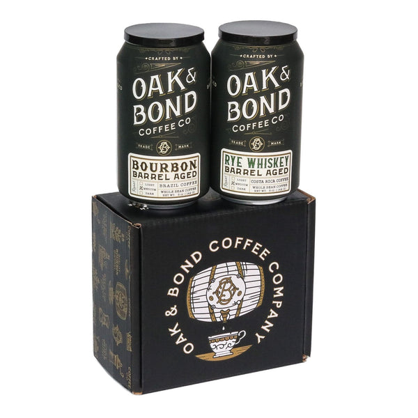 Bourbon and Rye Whiskey Barrel Aged Coffee Box