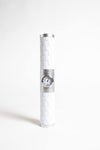 The Cigador Tactical Series - Single Cigar Humidor For the Bar Cigador White with Silver Metal