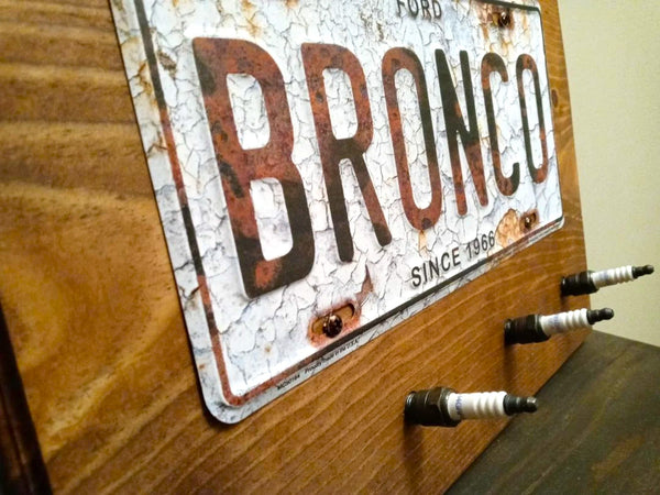 Ford Bronco - License Plate Spark Plug Rack