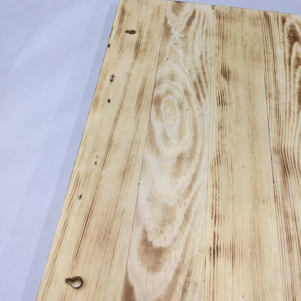 Metal American Flag on Rustic Burnt Wood For the Man Cave McCurdy Woodworking
