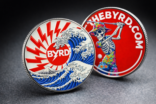 POKER CHIP BALL MARKER - Wave Skeleton