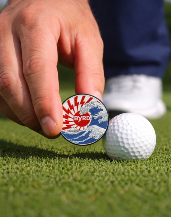 POKER CHIP BALL MARKER - Wave Skeleton