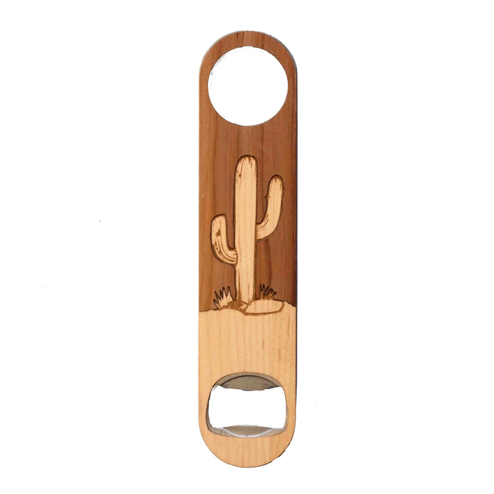 Cactus - Wooden Bottle Opener For the Bar Autumn Woods