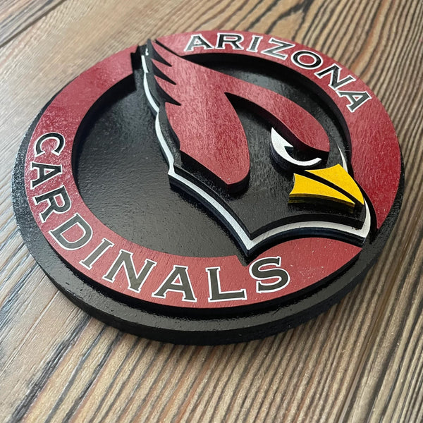Arizona Cardinals - Layered Wood Sign For the Sports Lover Arizona Copper Beard