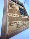 Johnny Cash 'Folsom Prison' - Wood Sign