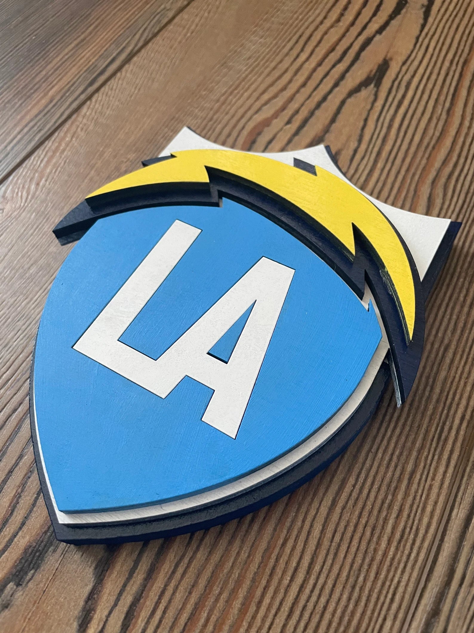 Los Angeles Chargers - Layered Wood Sign