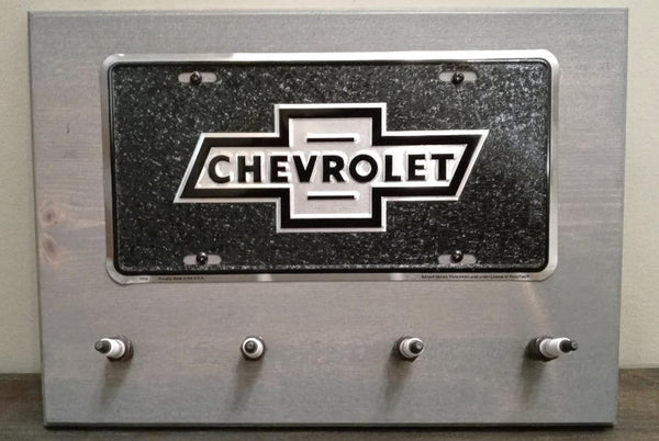 Chevy - Black License Plate Spark Plug Rack For the Gear Head Lean2 Designs