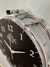 Snare Drum Wall Clock - Chrome 14 Inches