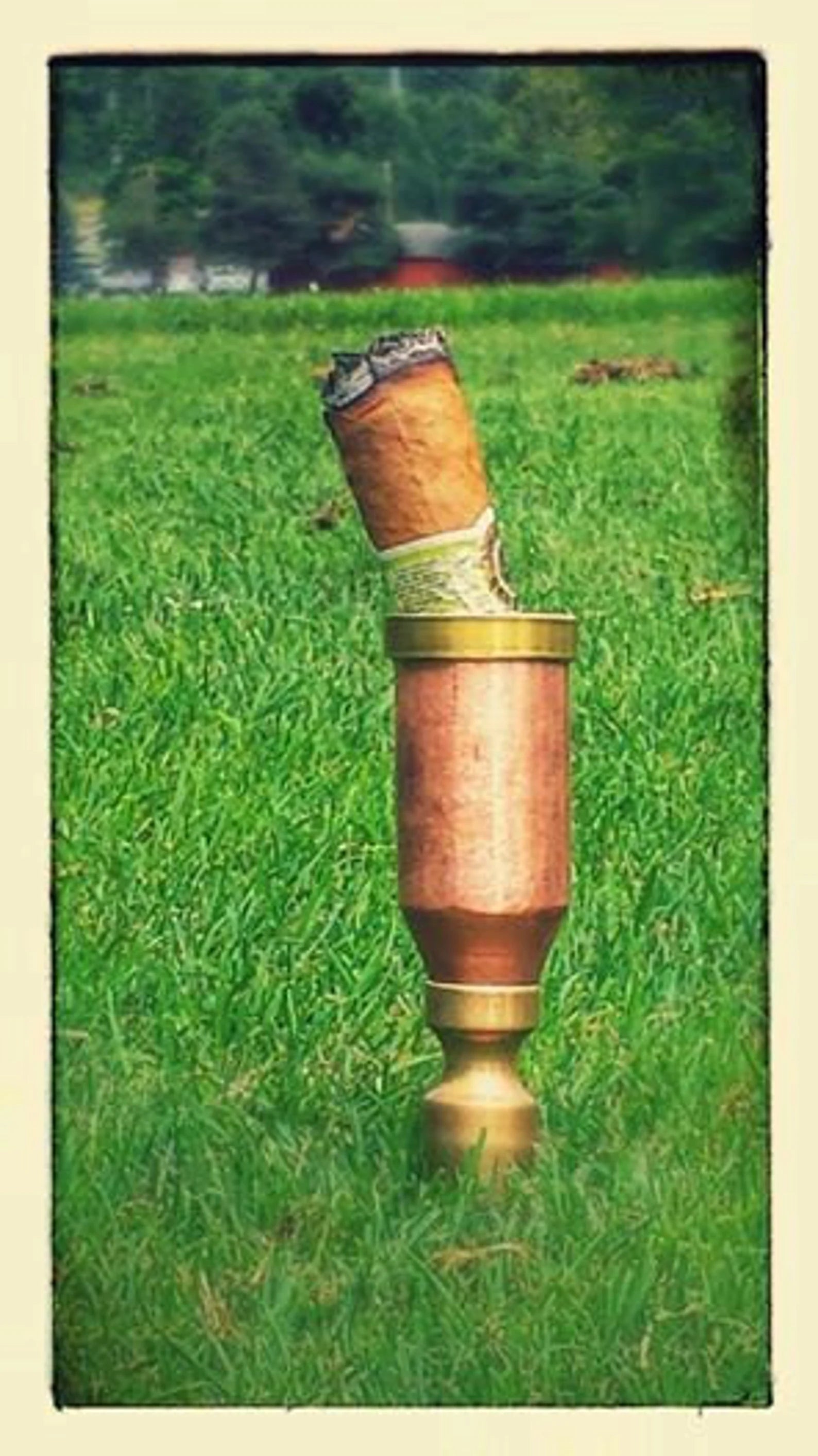 Golfer’s Cigar Holder – Solid Brass and Copper For the Sports Lover Cigart Metalworks
