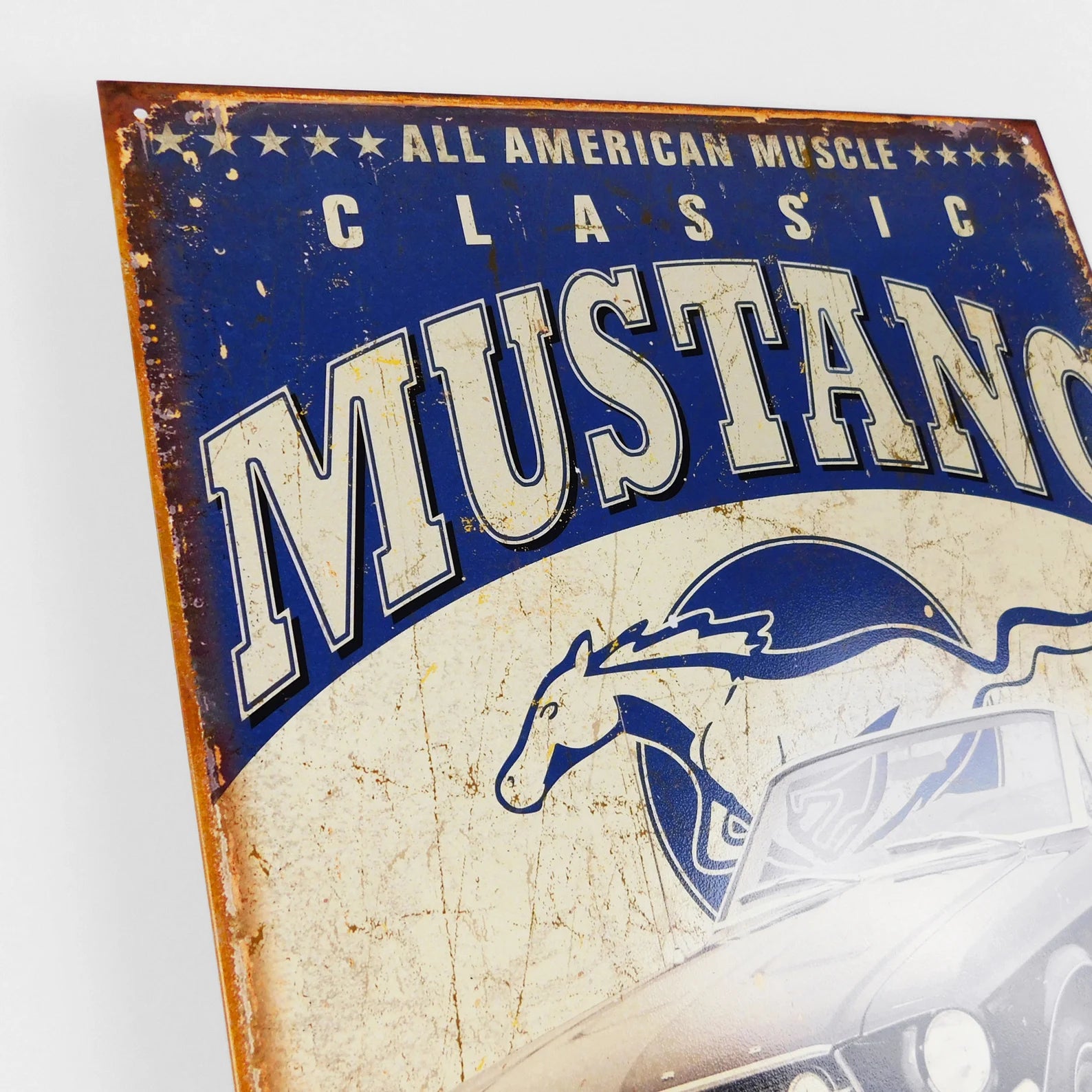 Classic Ford Mustang - Tin Metal Sign For the Gear Head Sign Box Co.