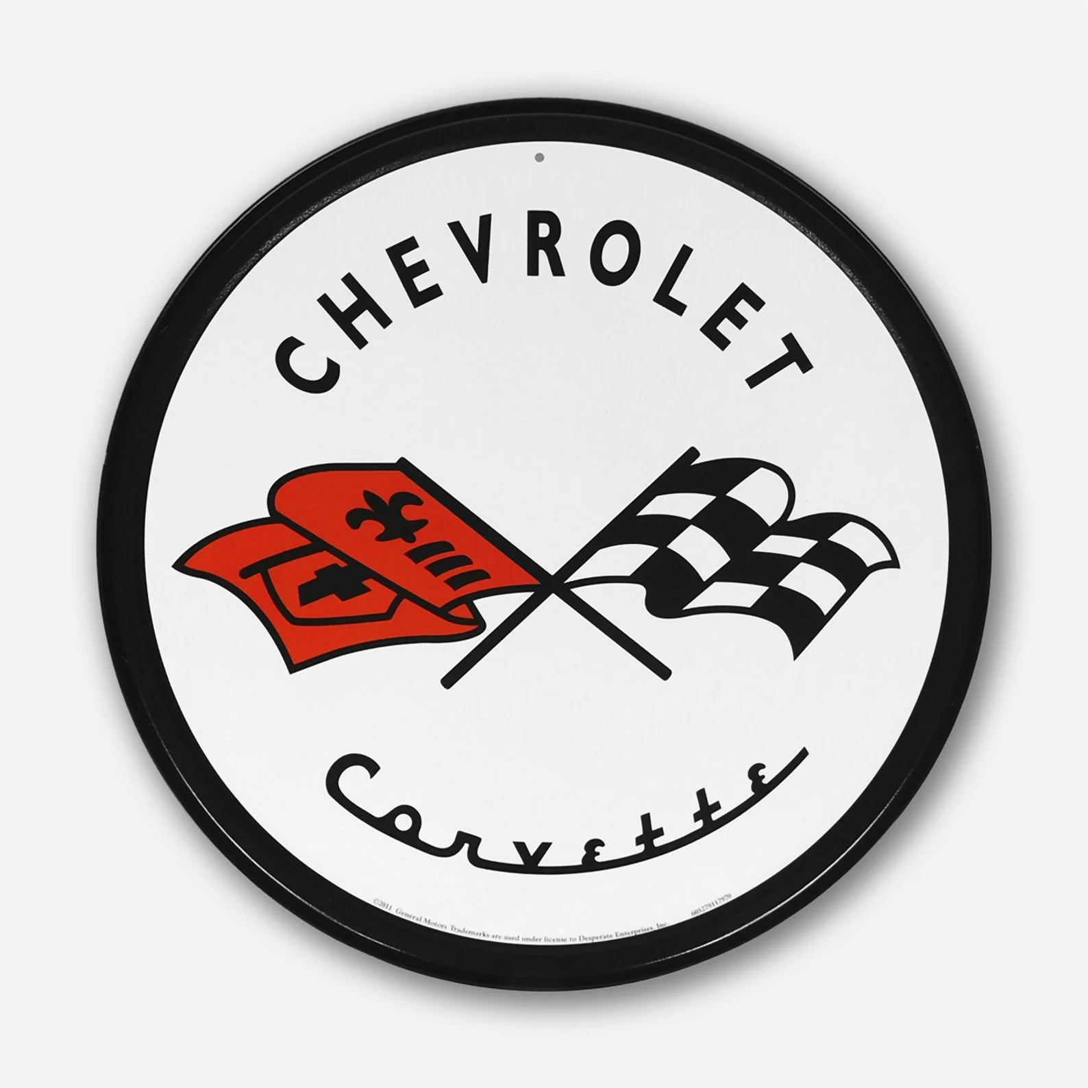 Chevrolet Corvette - Tin Metal Sign For the Gear Head Sign Box Co.