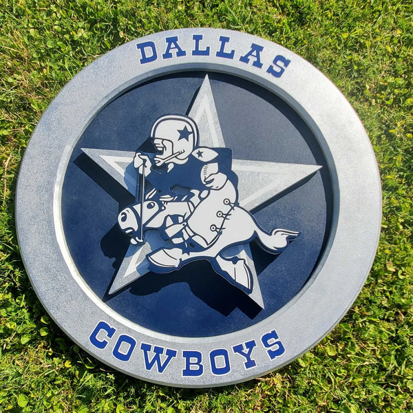 Dallas Cowboys - Layered Wood Sign For the Sports Lover Arizona Copper Beard