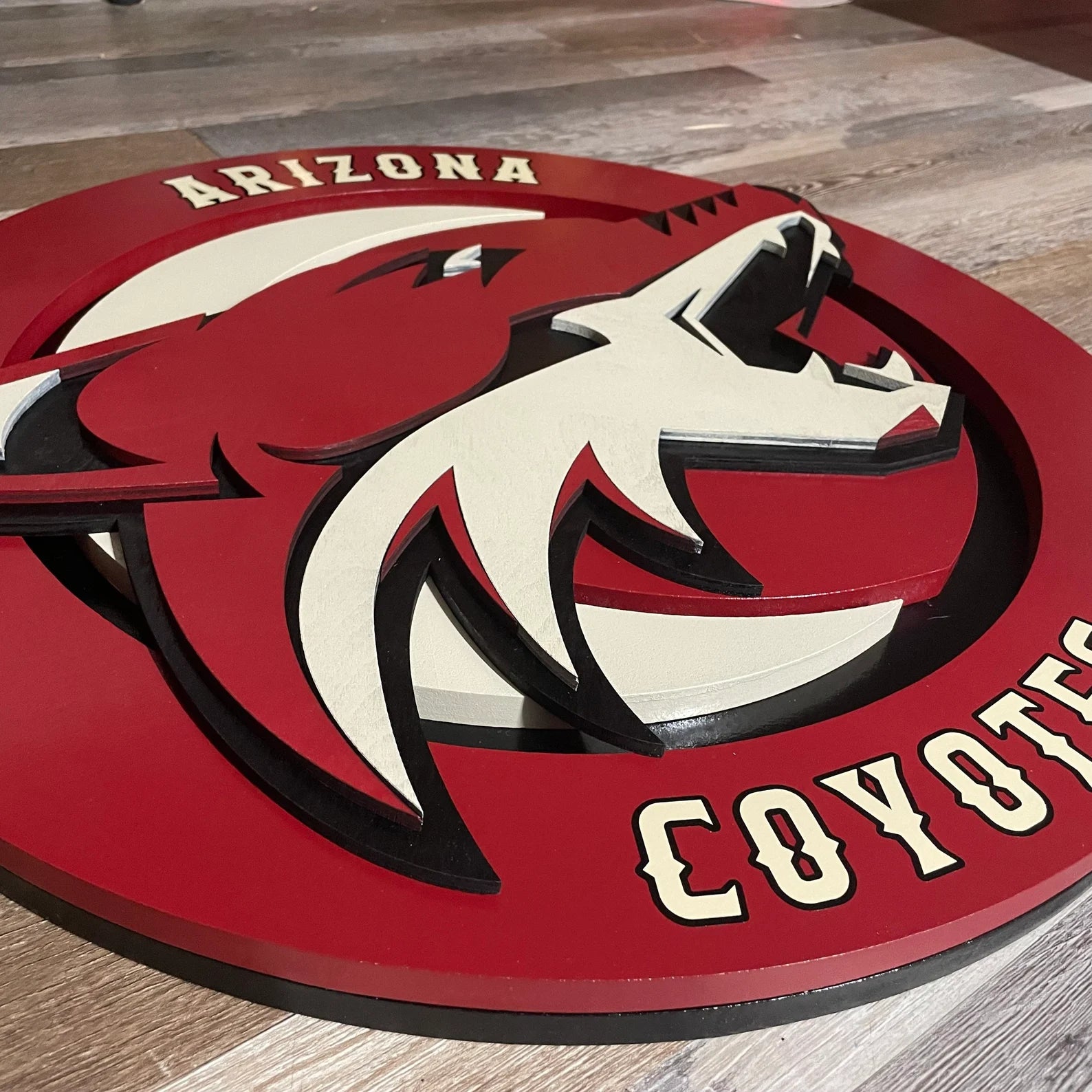Arizona Coyotes- Layered Wood Sign