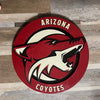 Arizona Coyotes- Layered Wood Sign For the Sports Lover Arizona Copper Beard