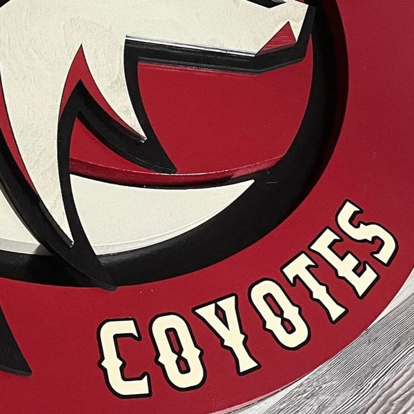 Arizona Coyotes- Layered Wood Sign