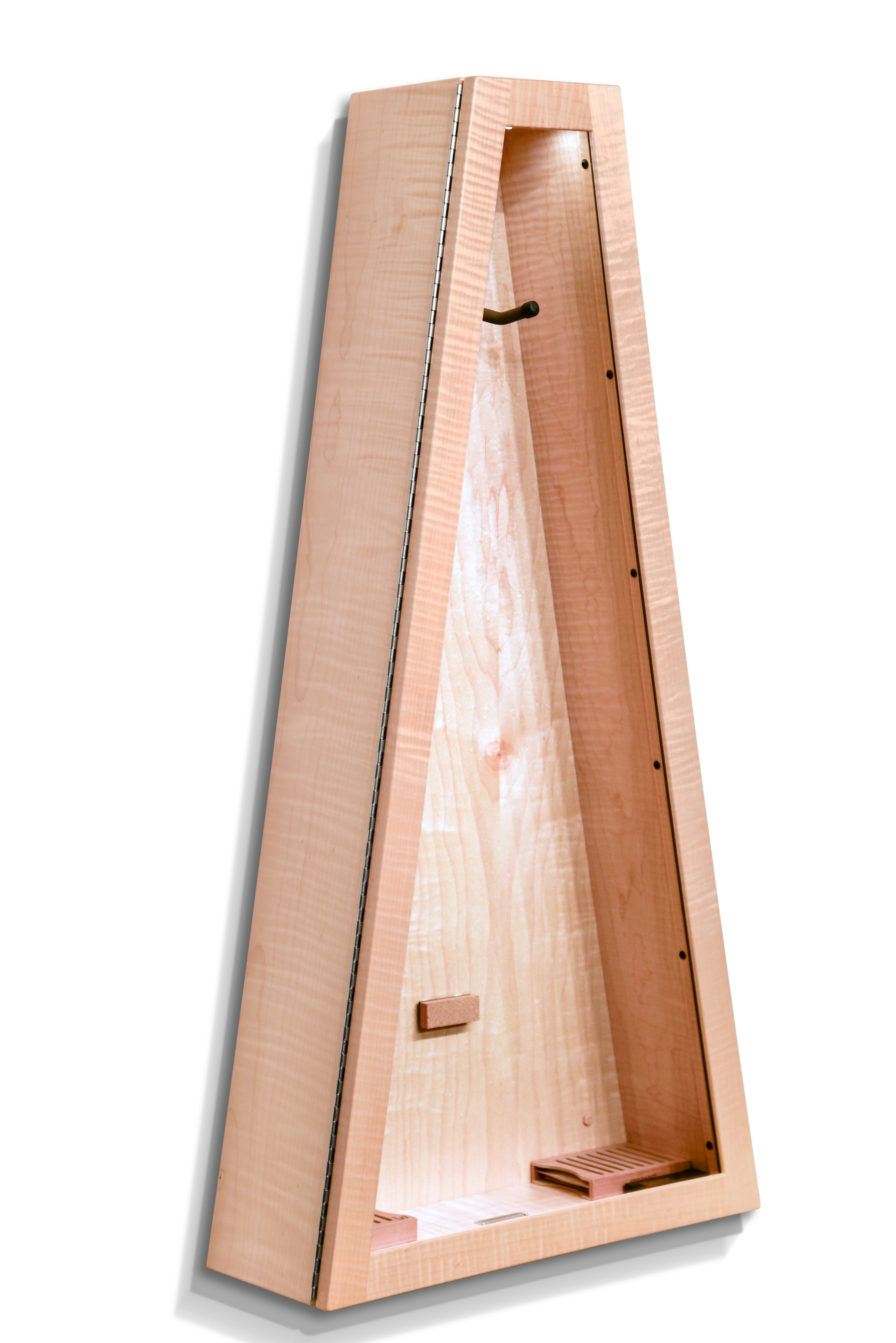 ClimaCase Triangle Humidor - Flamed Maple