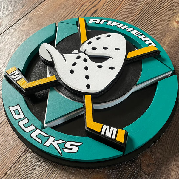 Anaheim Ducks - Layered Wood Sign For the Sports Lover Arizona Copper Beard