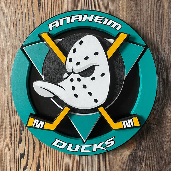Anaheim Ducks - Layered Wood Sign
