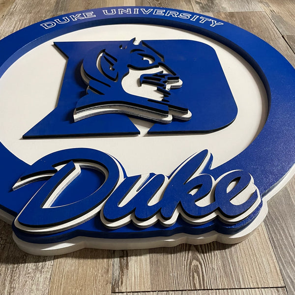 Duke University Blue Devils - Layered Wood Sign