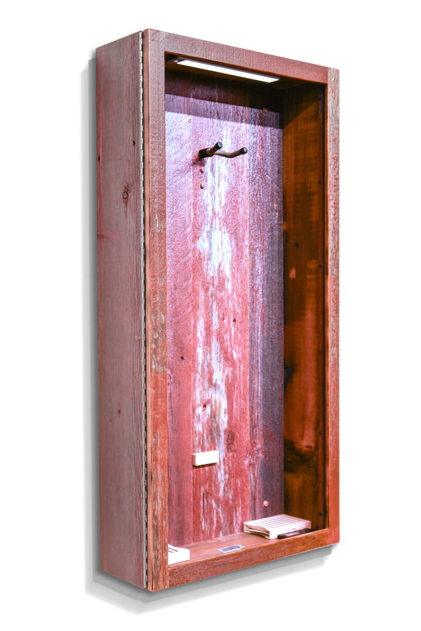 ClimaCase Rectangle Humidor - Reclaimed Barnwood (Red)